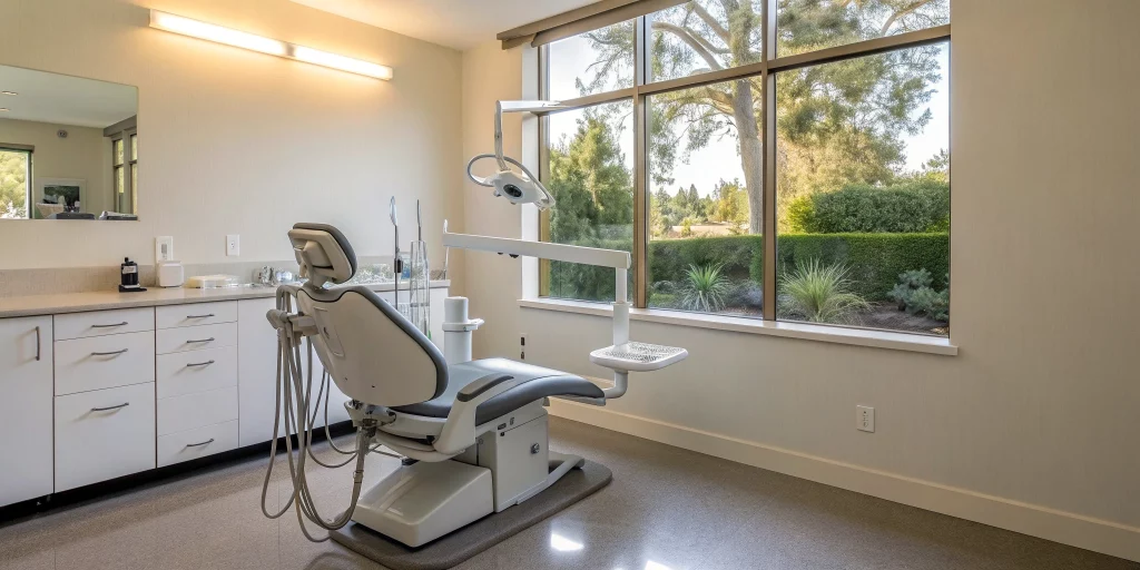 A modern dental operatory set up for hands-on training at a leading implant institute.