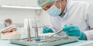 Dentist at a hands-on dental implant training seminar earning CE credits.