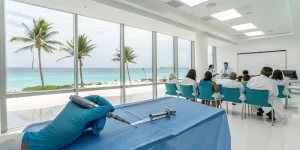 Hands-on AGD CE dental implant surgery course for dentists in Cancun.