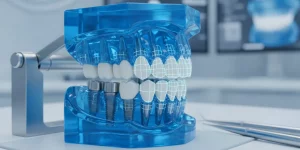 Digital dental model used to plan implant occlusion